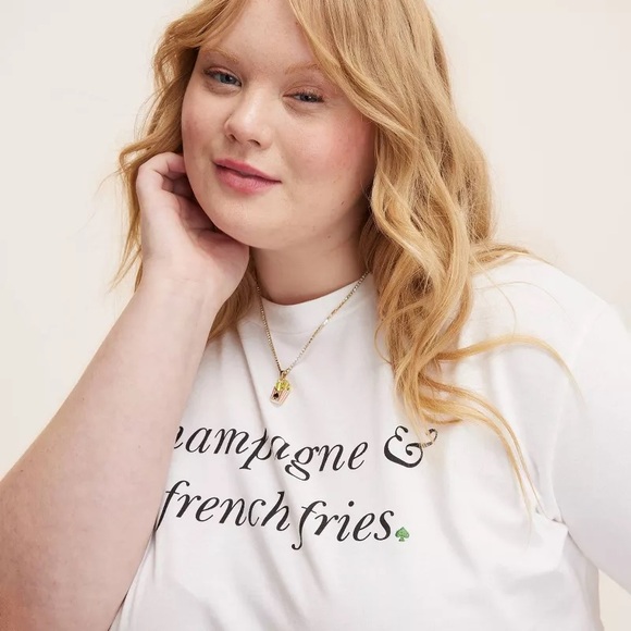 French Fry Charm Tennis Necklace - kate spade new york x Target™ Gold - Picture 5 of 5